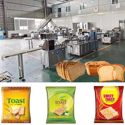Линия производства хлебных тостов Rusk Biscuit Zwieback Сухие тосты Шнуры Формирующая машина